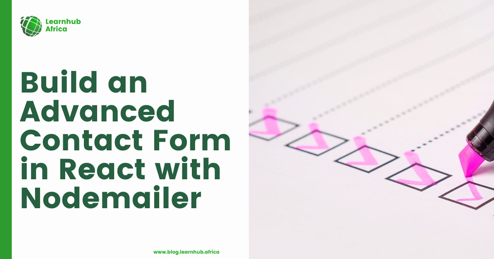 Build an Advanced Contact Form in React with Nodemailer