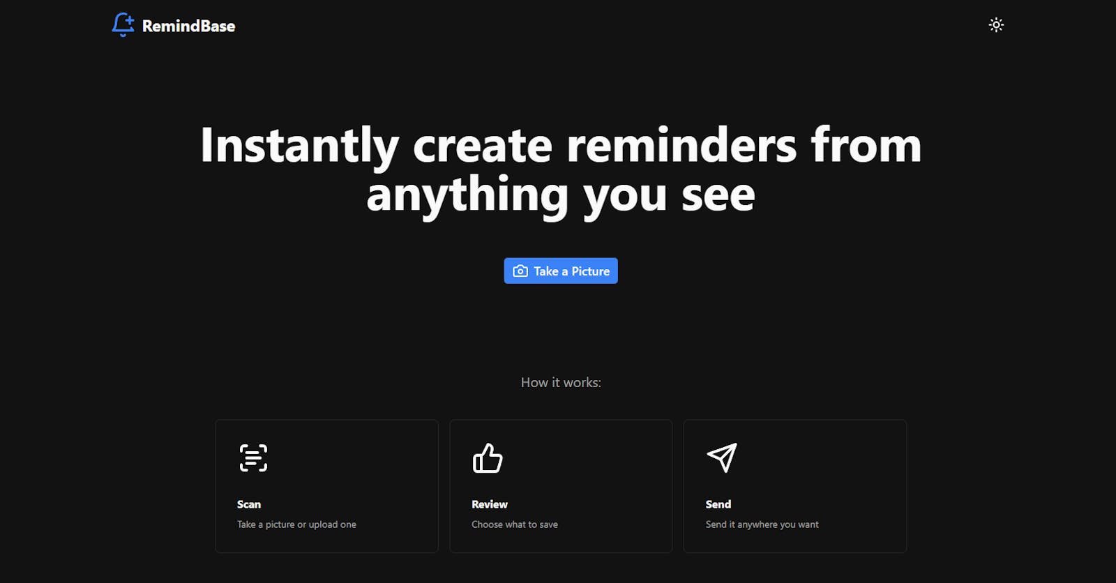 First look: RemindBase - Instant Reminder Creation