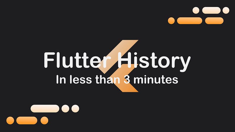 The History of Flutter in less than 3 minutes!