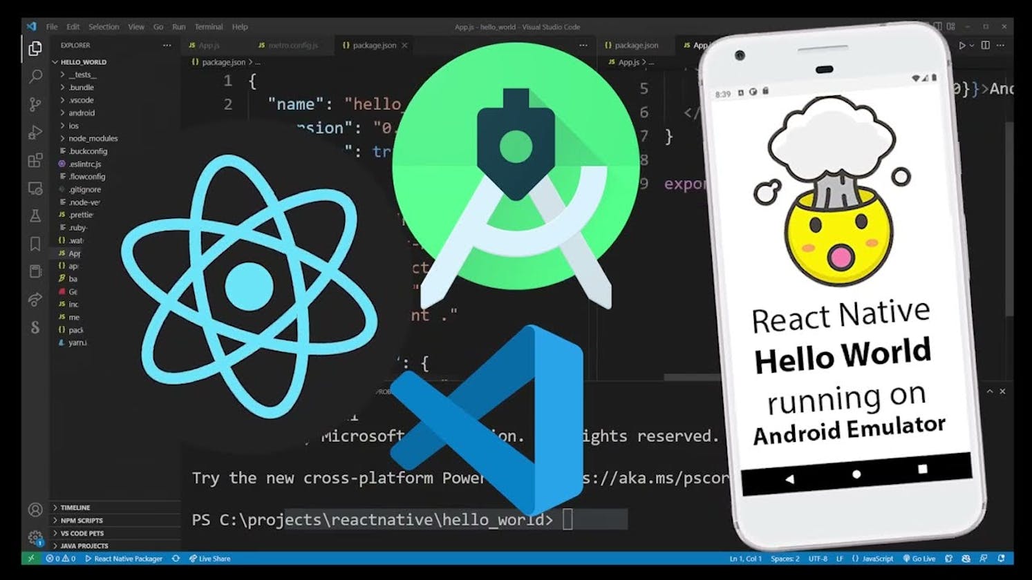 Mastering React Native: A Comprehensive Guide to Seamless App Setup with VS Code, Mobile Devices, and Android Studio for Optimal Development