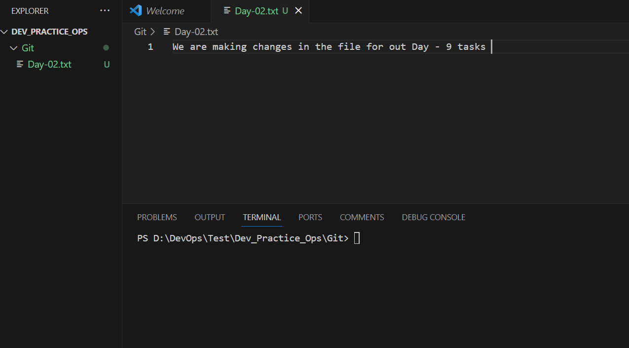 Hands On Practice on Git & GitHub
