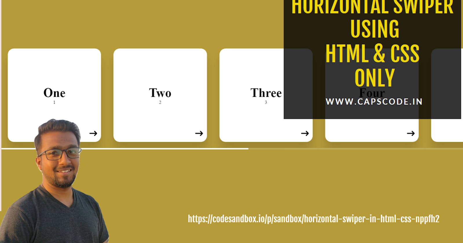 Horizontal swiper using HTML & CSS only
