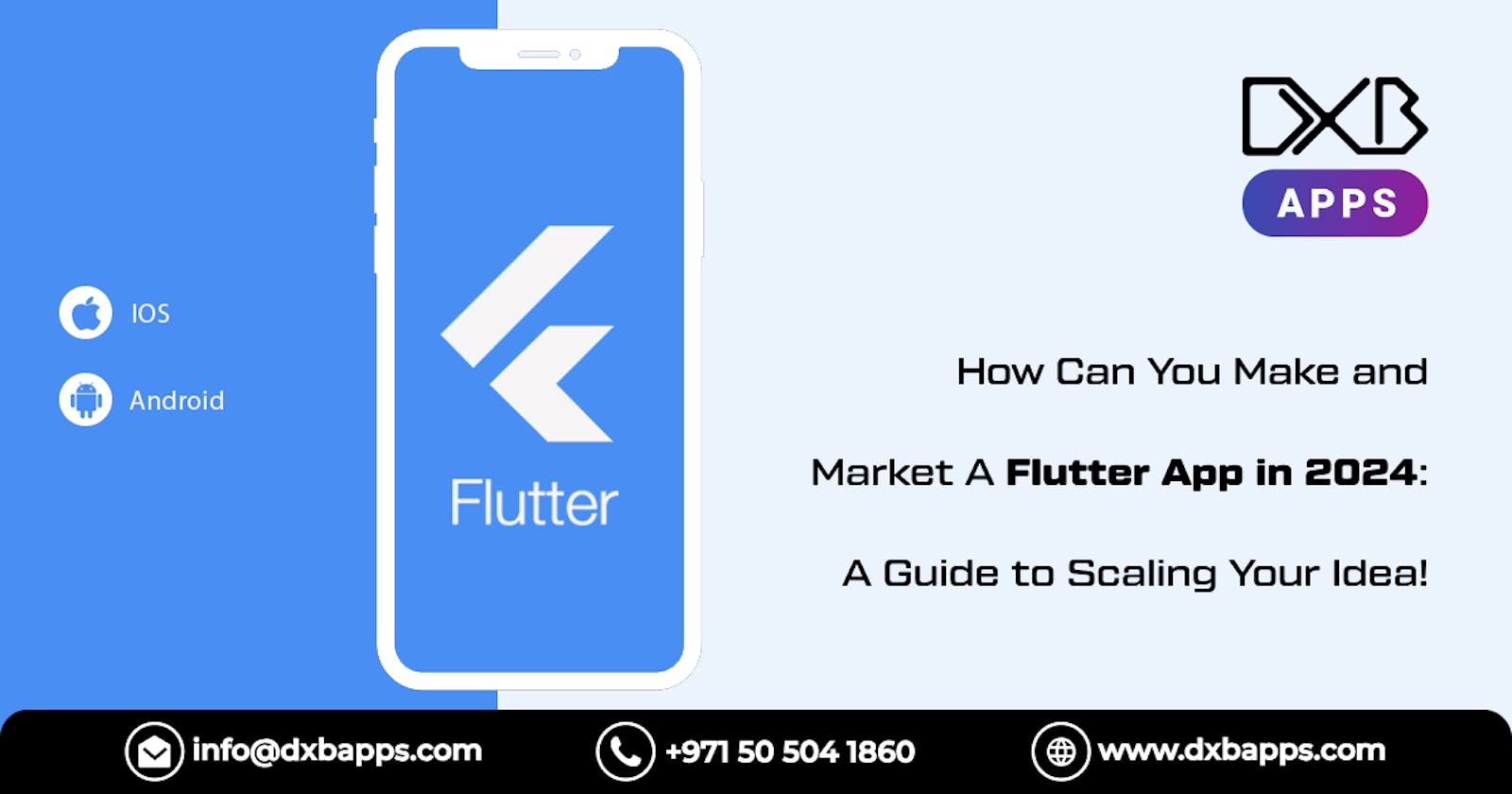 How Can You Make and Market A Flutter App in 2024:  A Guide to Scaling Your Idea!