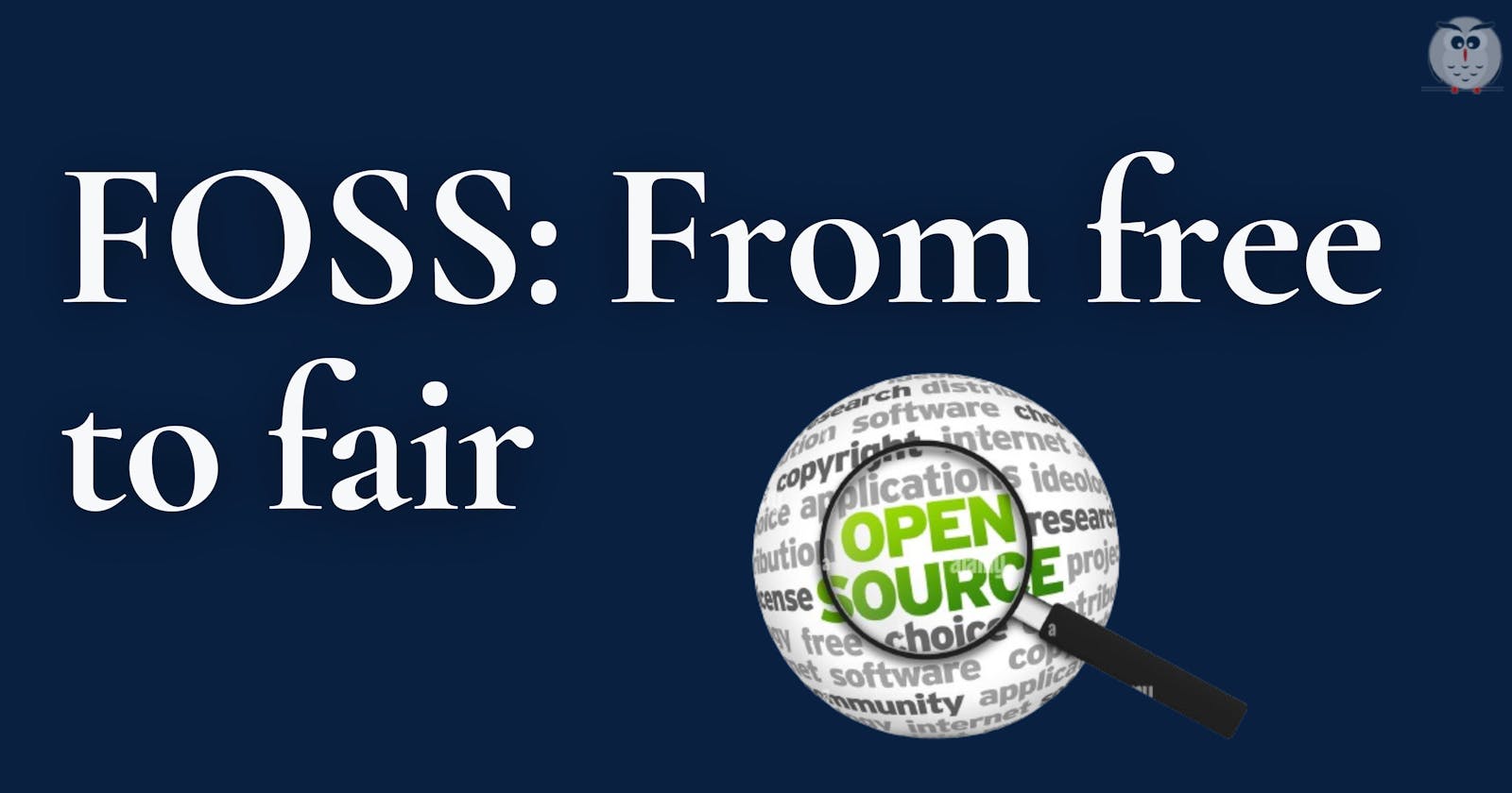 Cover Image for FOSS: from Free to Fair