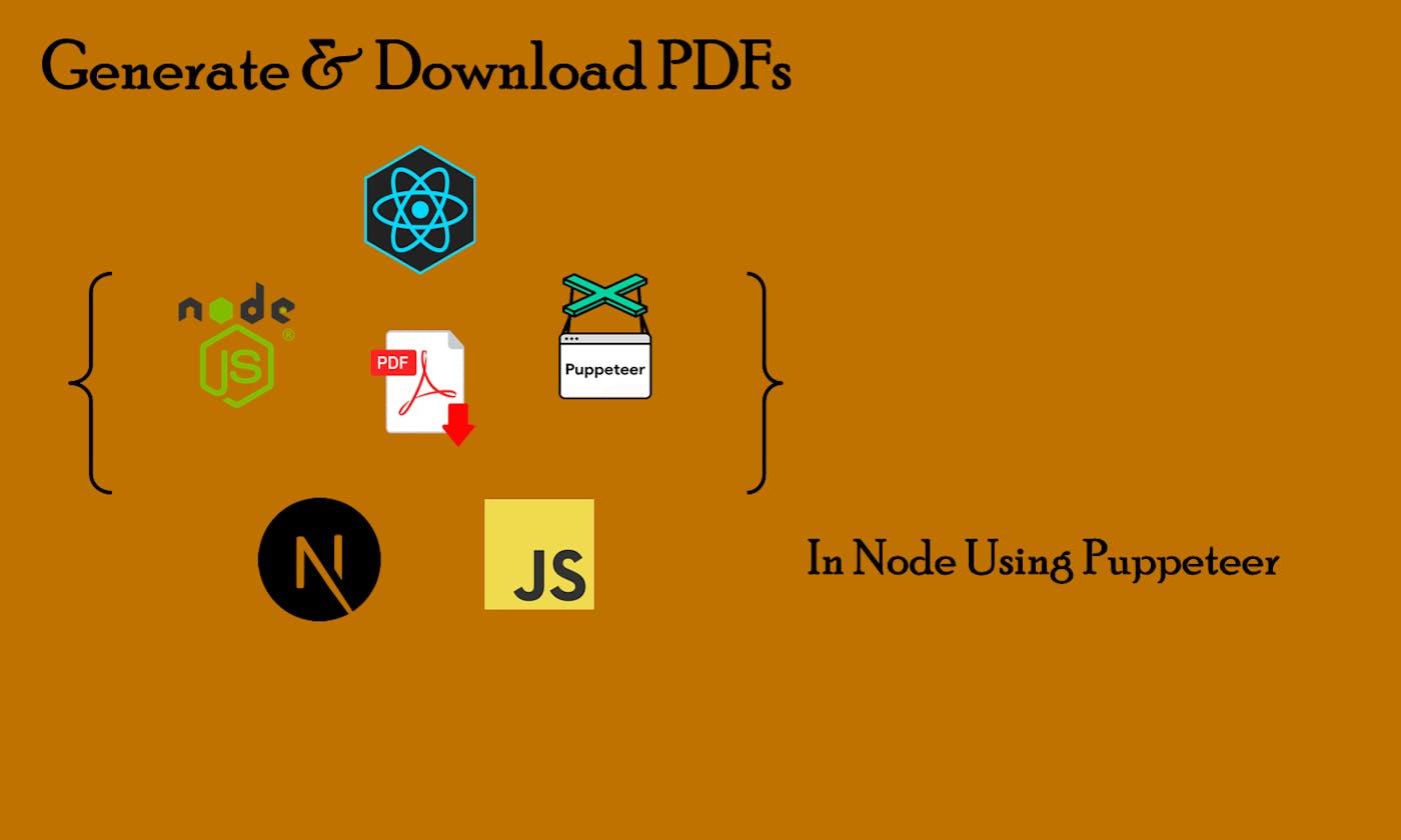 How to Generate and Download PDFs From HTML Templates using Node.js (Express) & Puppeteer.