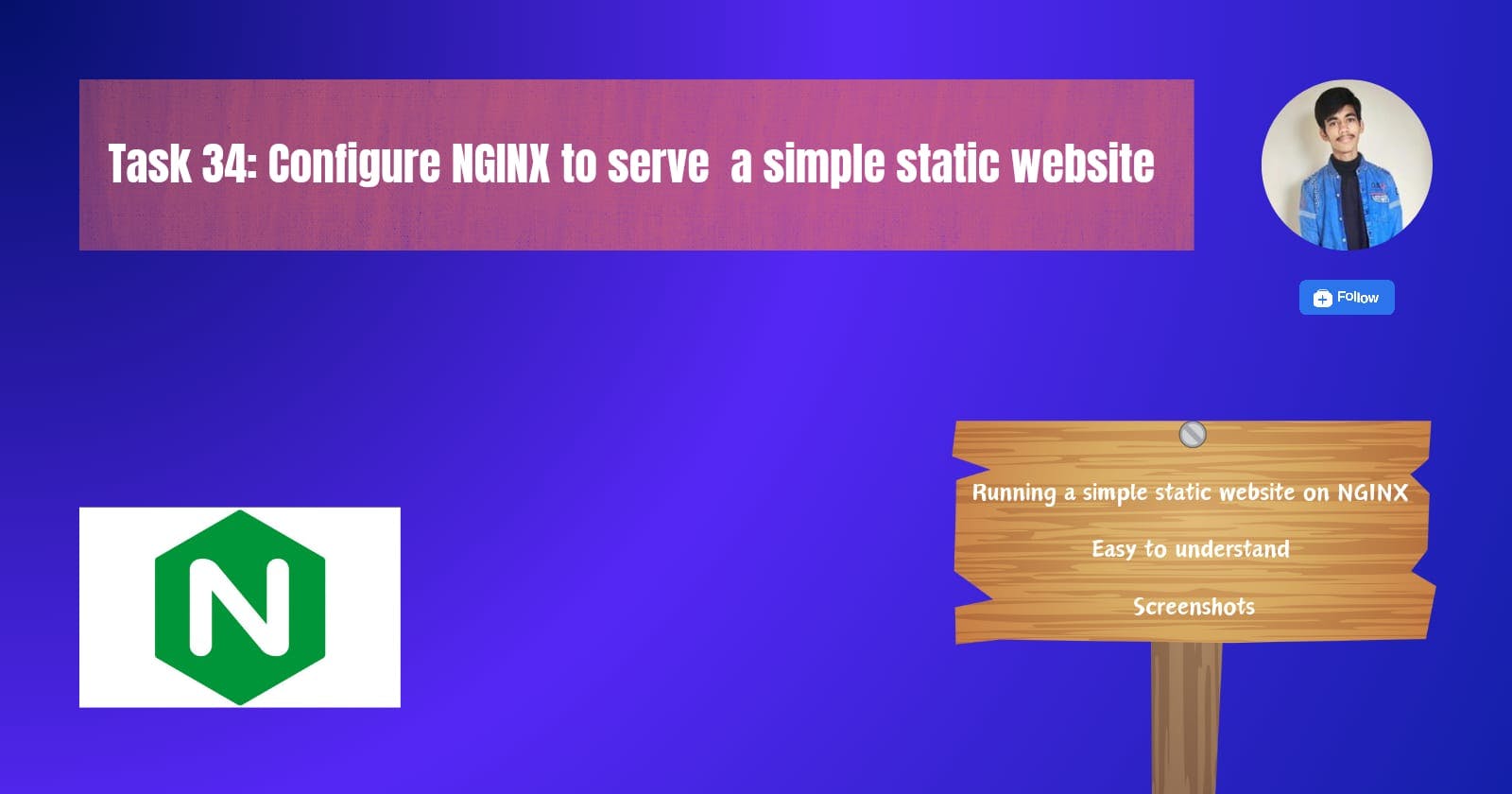 Day 34: Serve a simple static website on NGINX.
