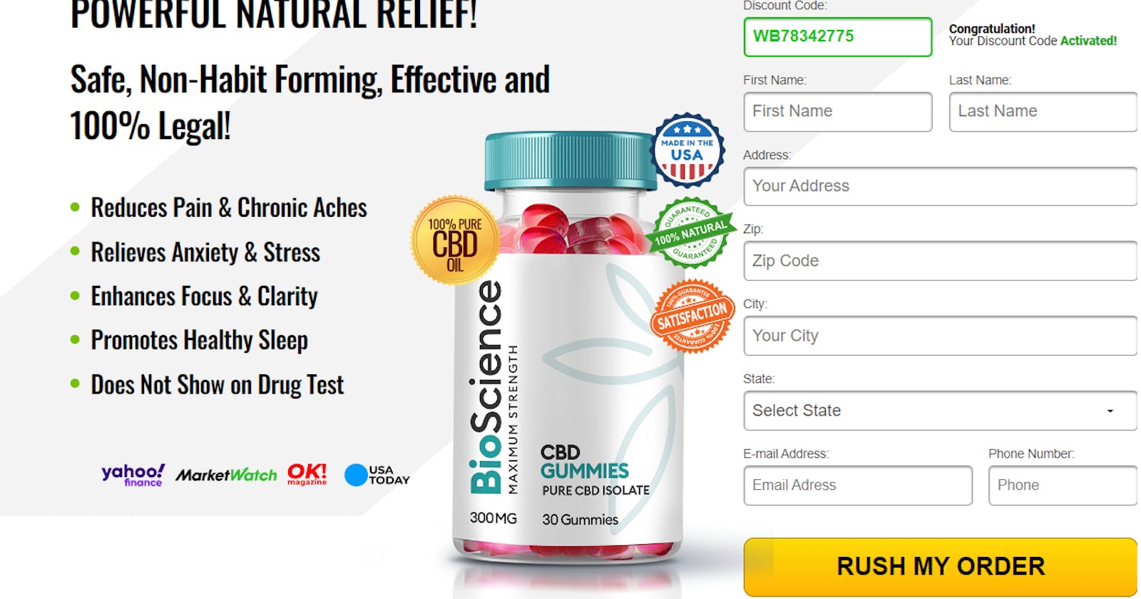 Bioscience CBD Gummies Reviews: Support Your Body Pain Relief CBD Gummies!