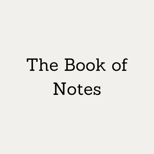 The Book of Notes - Blog