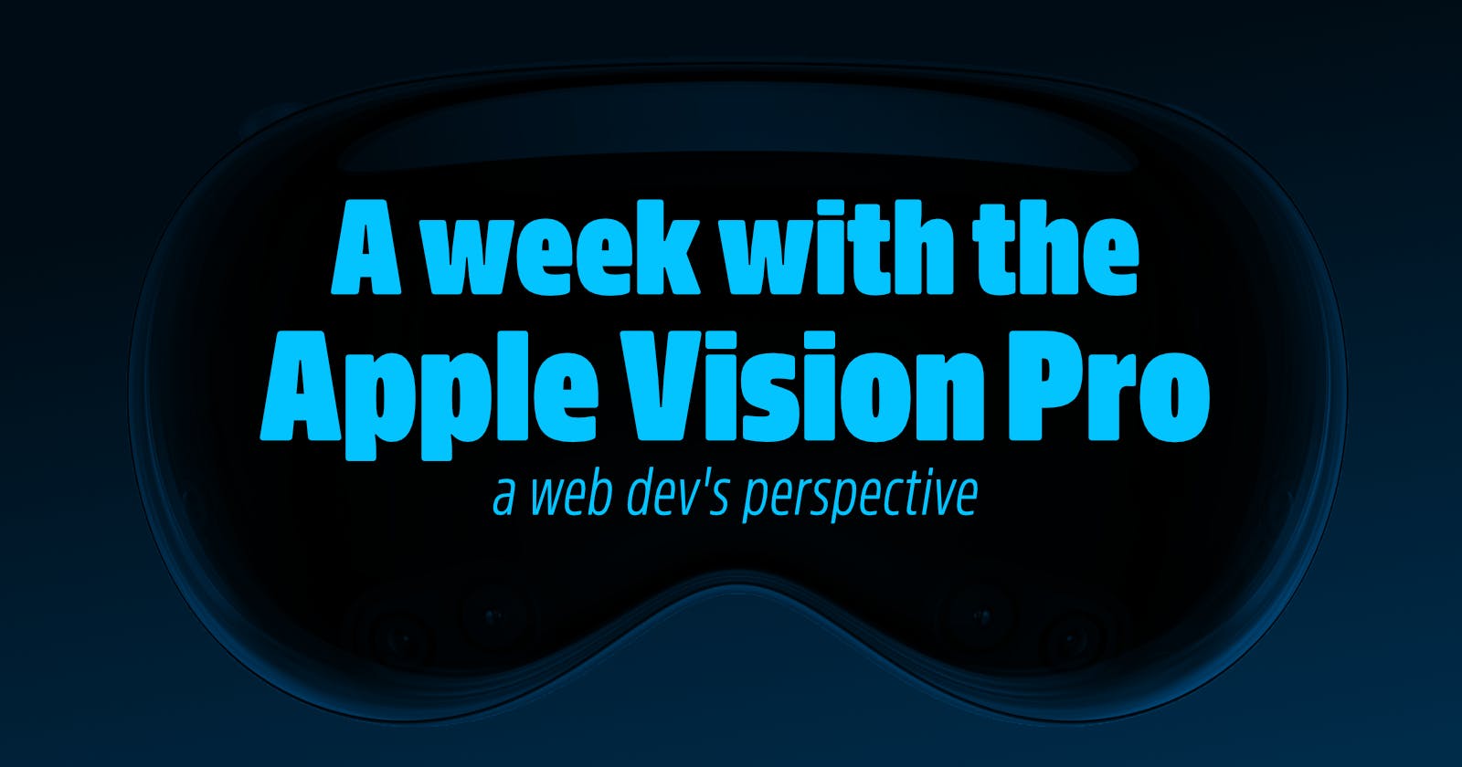 A week with the Apple Vision Pro