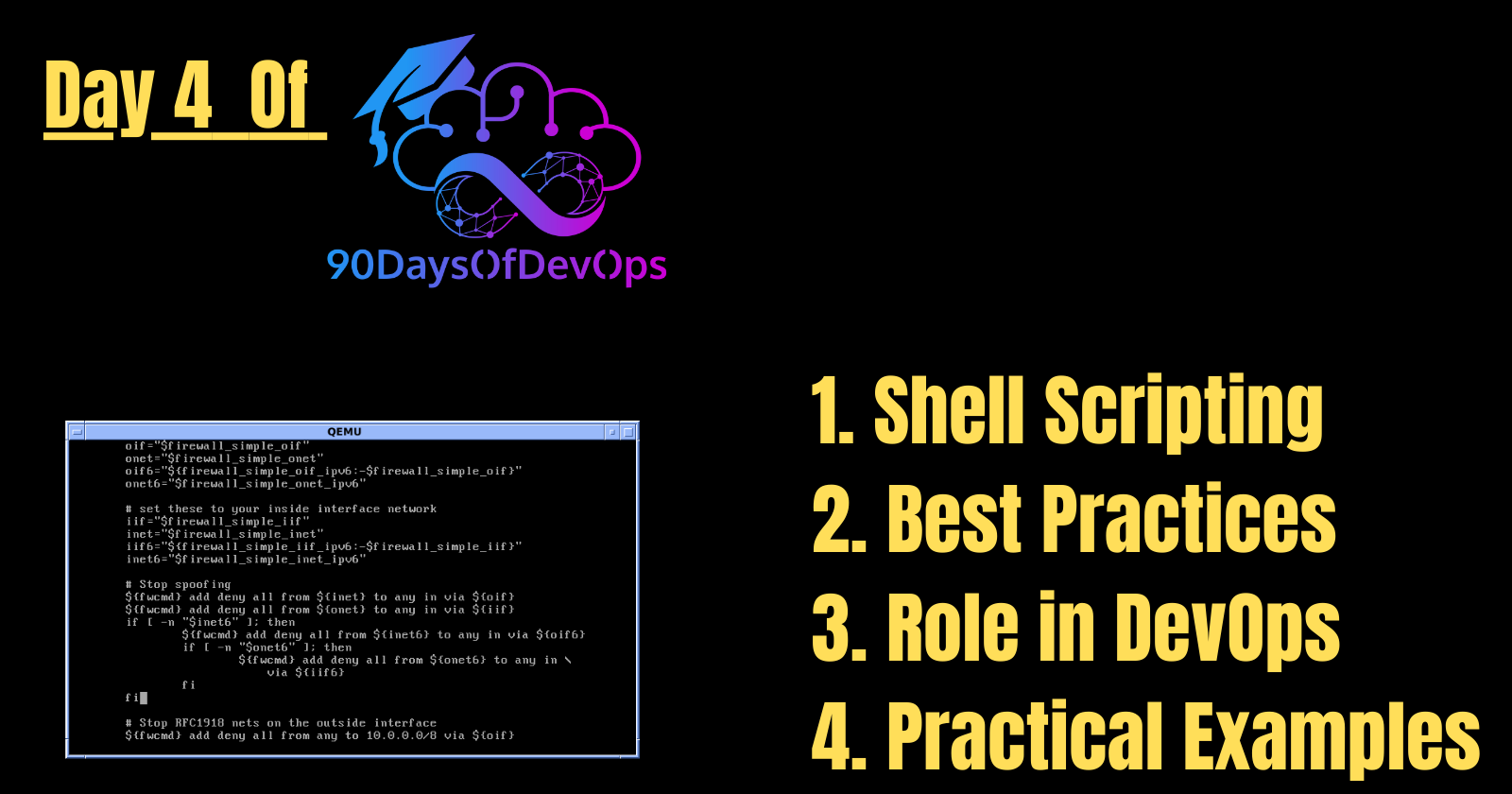 Day 4 of 90 Days of DevOps: Basics of Shell Scripting