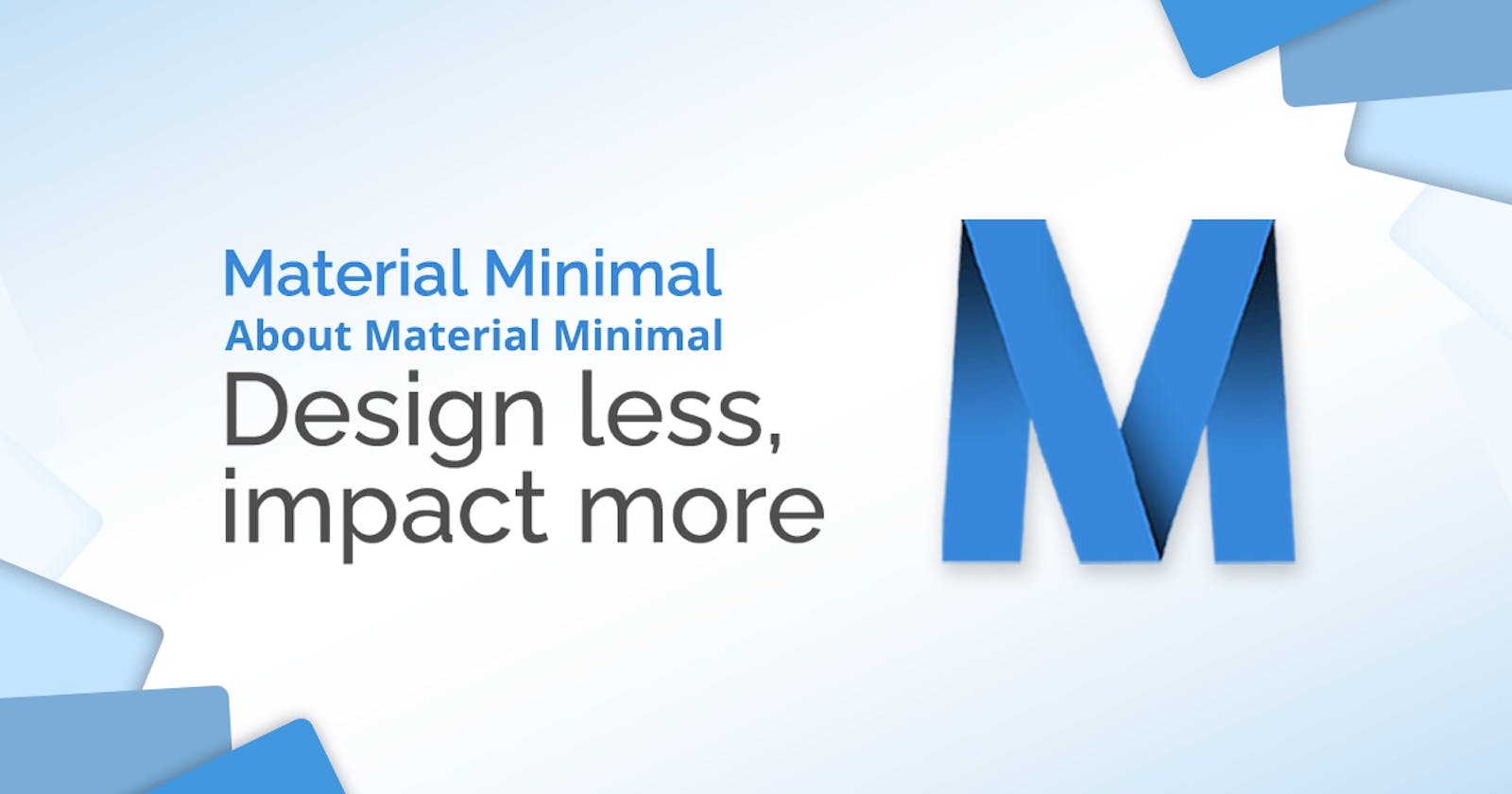WebDesign Tutorial - About Material Minimal