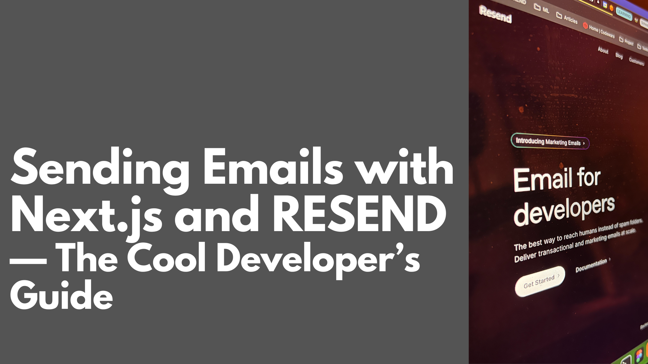 Sending Emails with Next.js and RESEND — The Cool Developer’s Guide