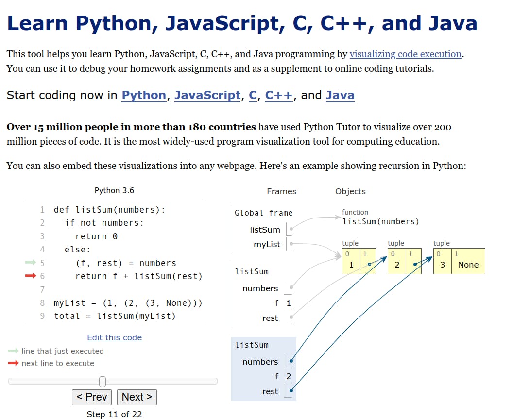 pythontutor