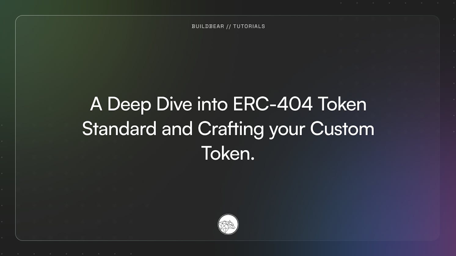 A Deep Dive into ERC-404 Token Standard and Crafting your Custom Token