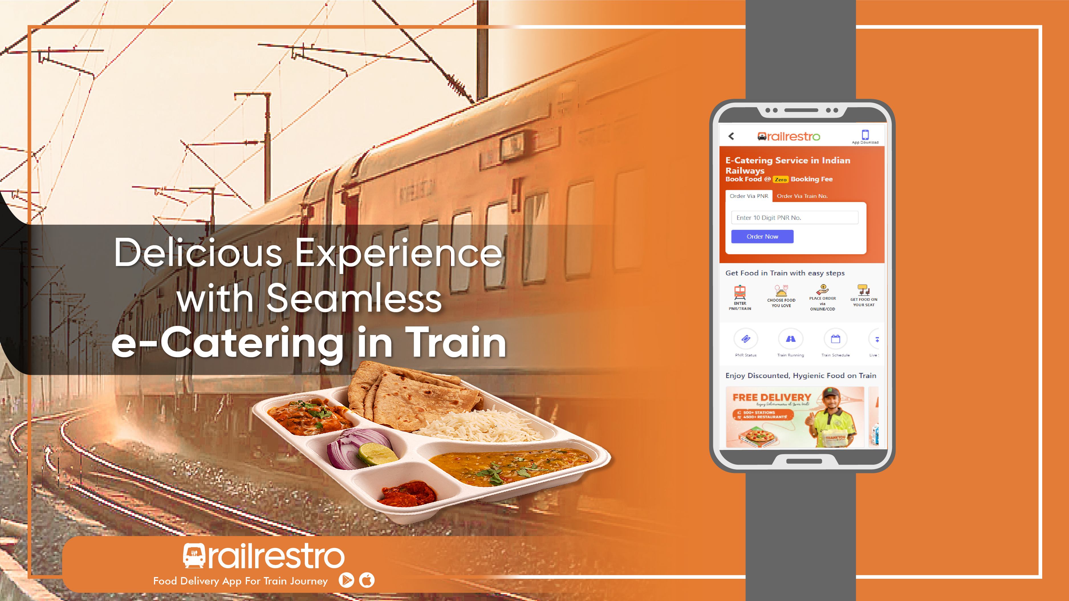 Delicious Experience with Seamless eCatering in Train