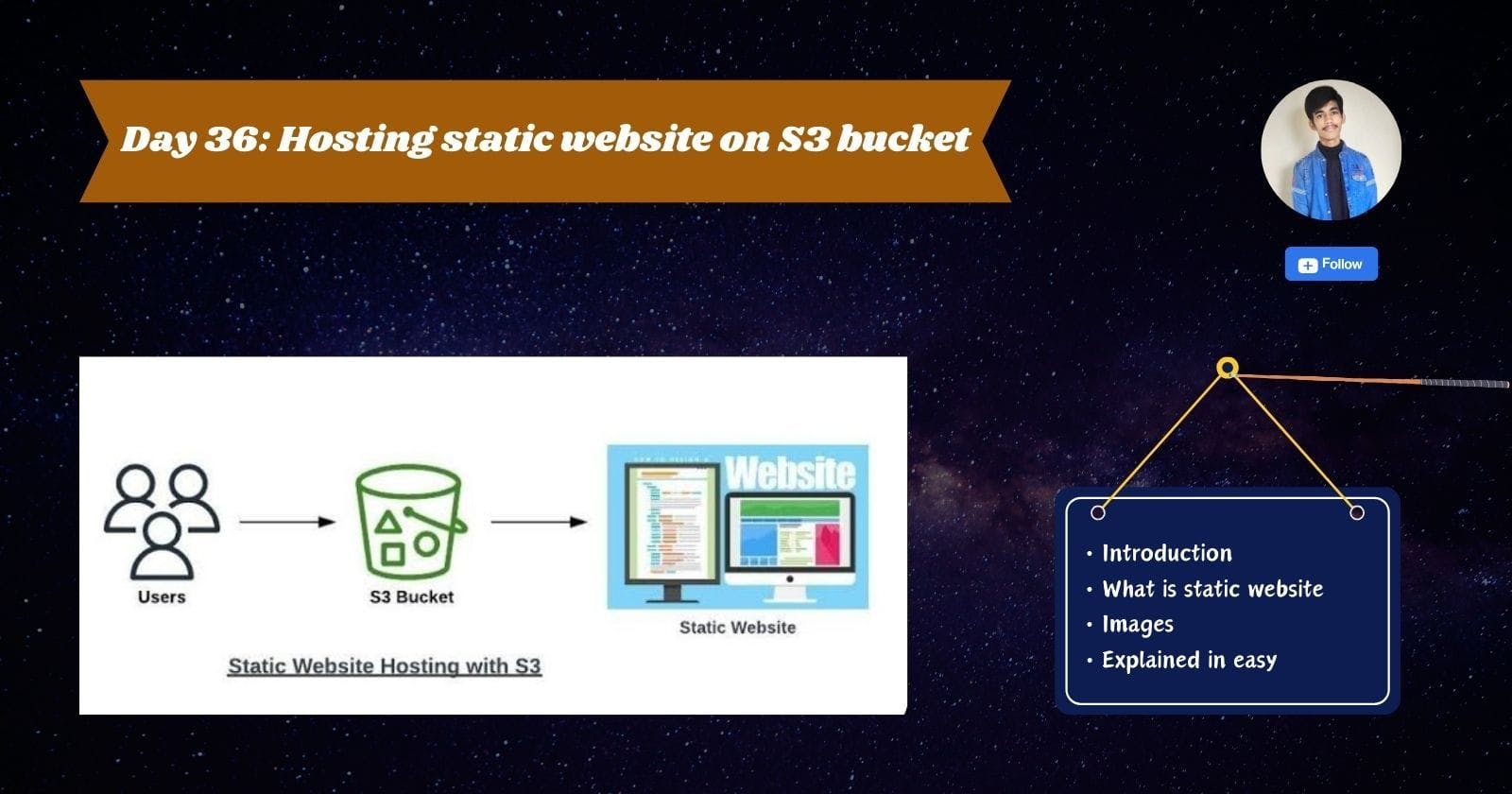 Day 36: Host static website on S3 bucket