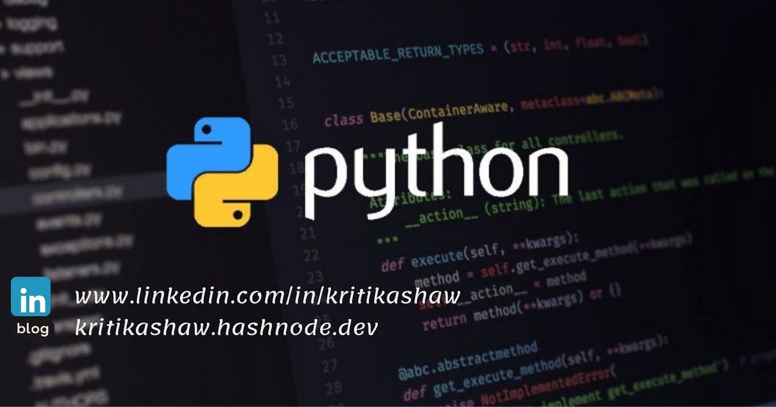 Let's get into Python