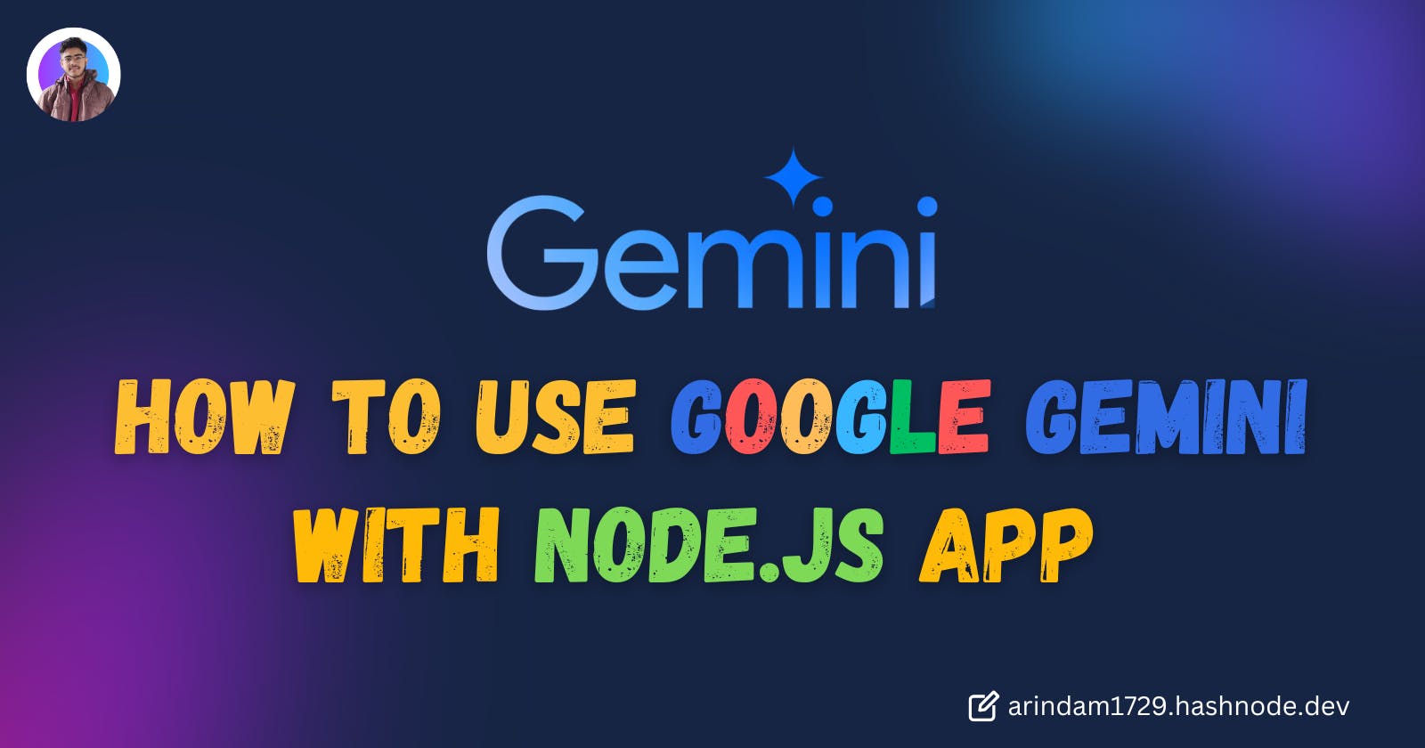 How to Use Google Gemini with Node.js App