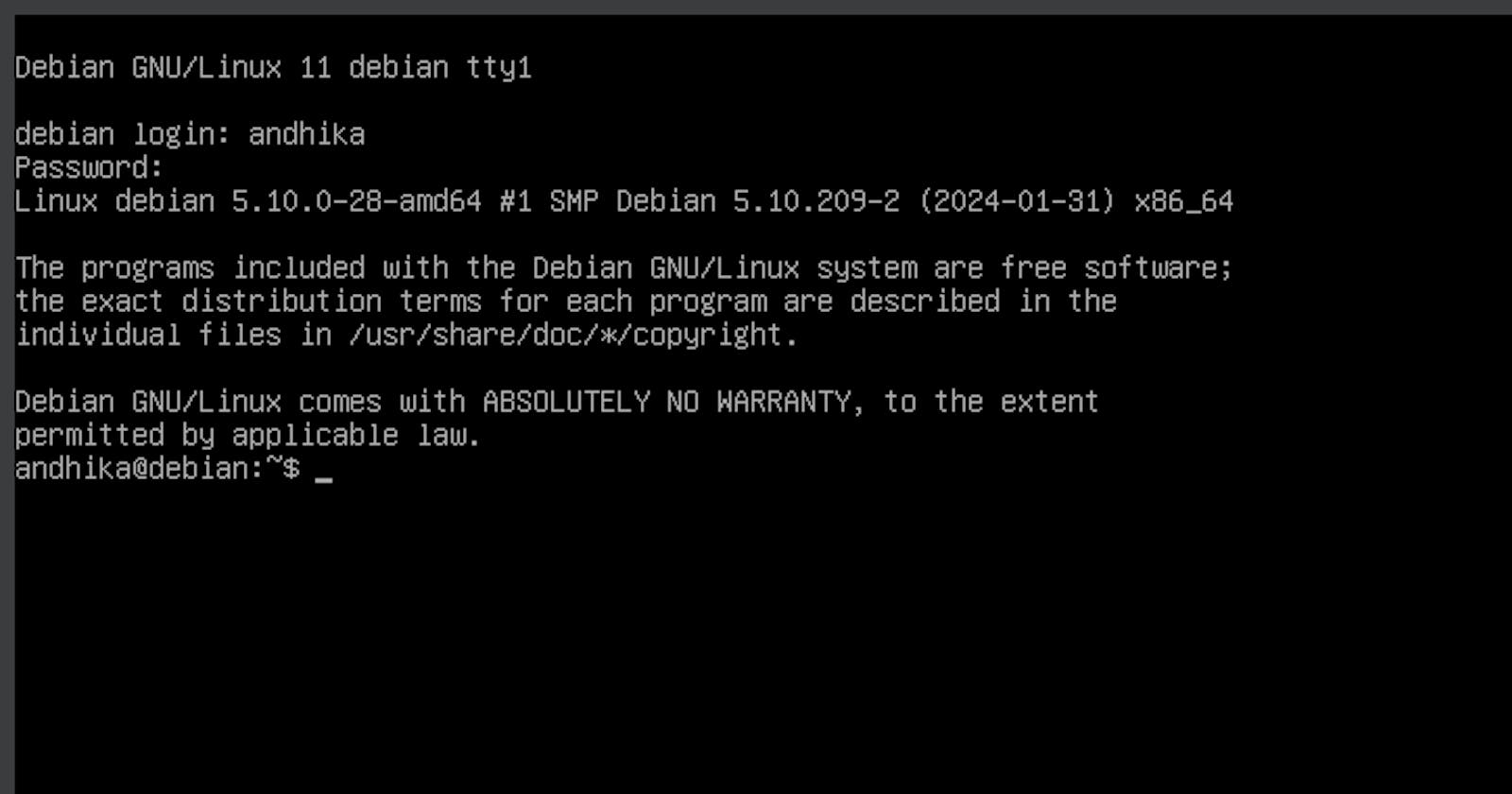 Panduan Instalasi Debian 11 CLI pada VirtualBox