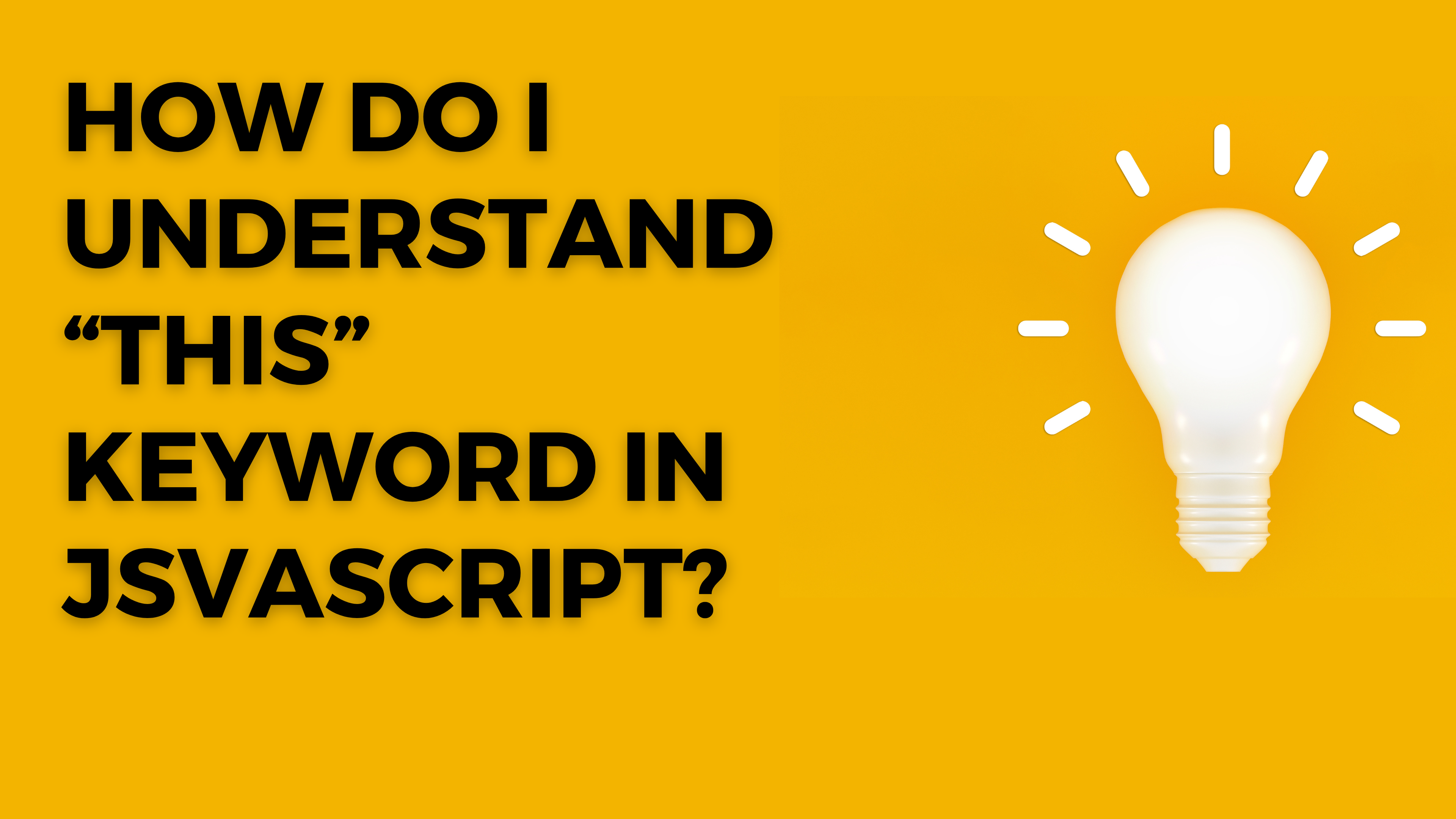 "this" keyword in javascript