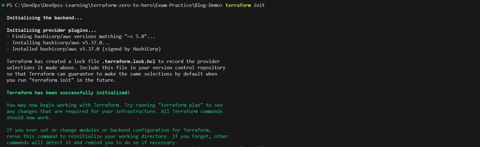 Terraform iinit