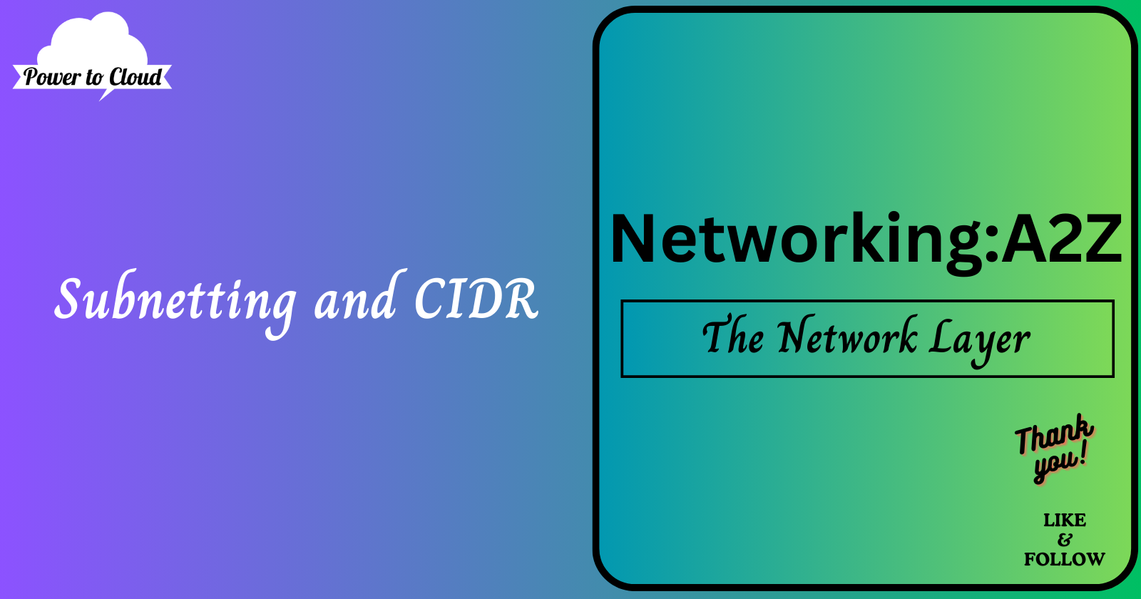 2.4 Subnetting and CIDR