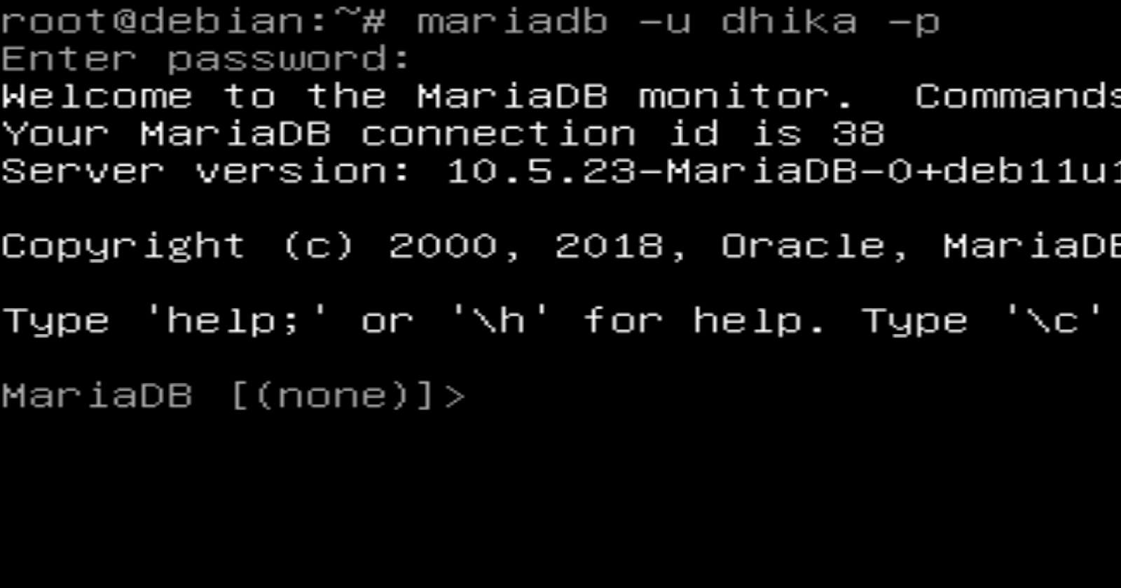 Instalasi dan Konfigurasi MariaDB-Server pada Debian 11 CLI