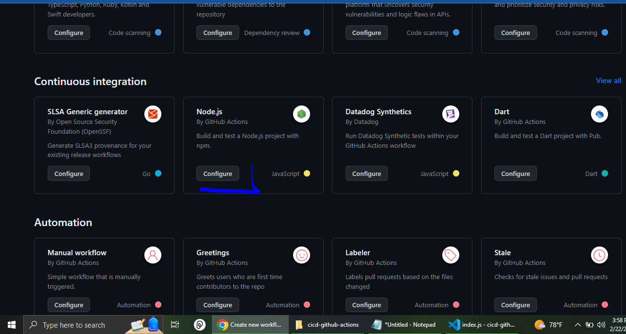Deployment of NodeJs using CICD pipeline with github action and NGINX