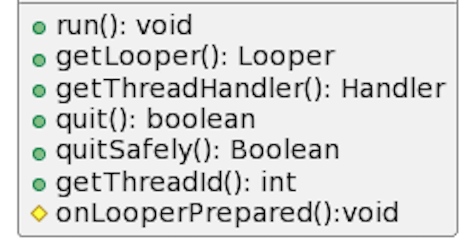 Internals of HandlerThread in Android
