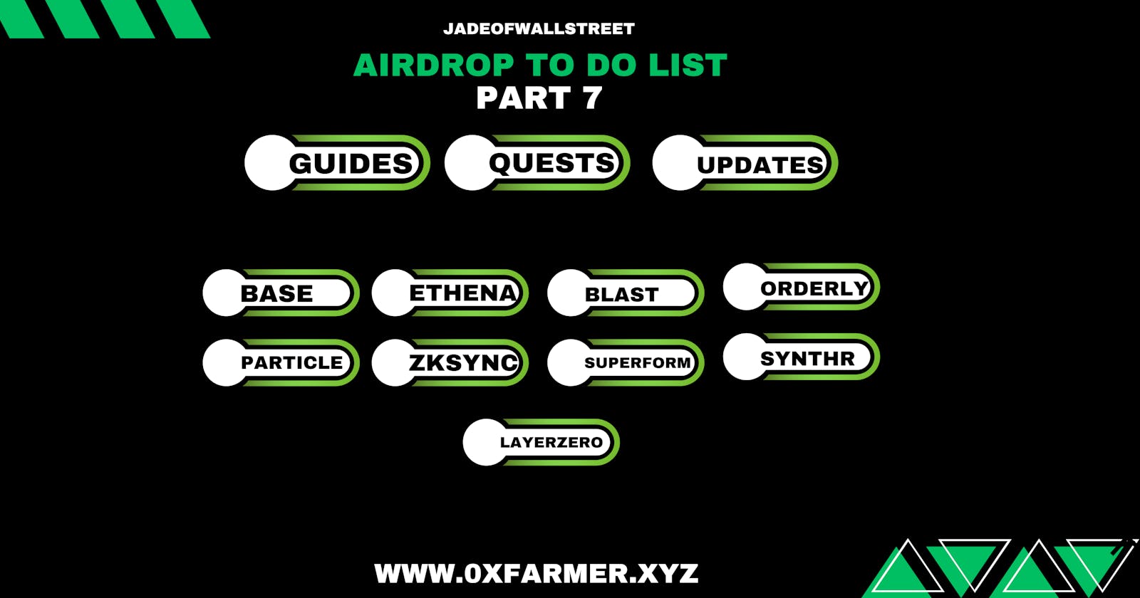 Airdrop To Do List Part 7 Quests & Guides