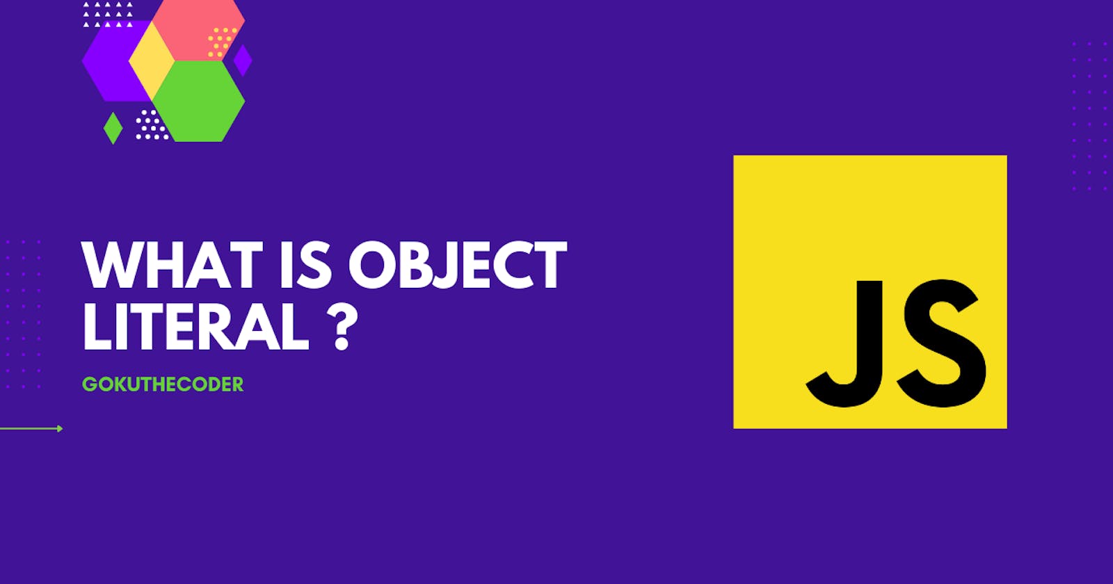 What is object literal ?