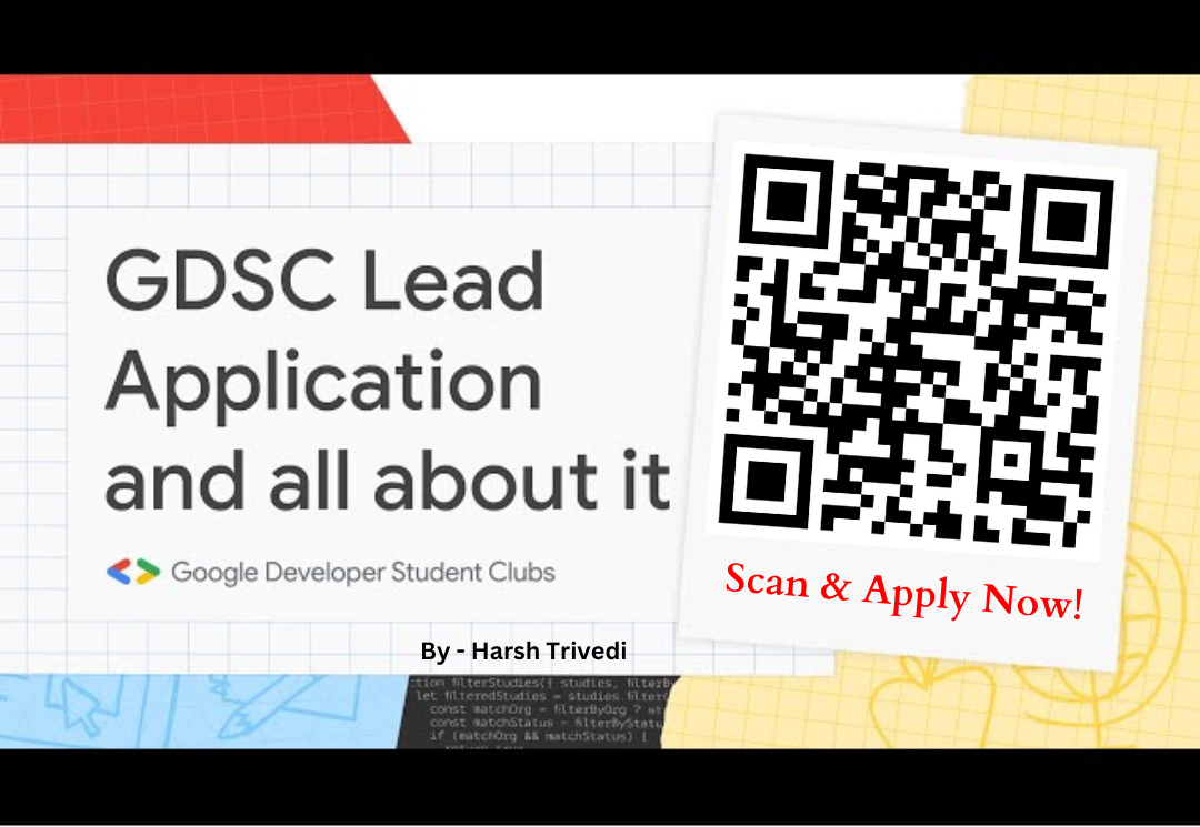 Apply Now: Application for  GDSC Leads 2024 are Out!