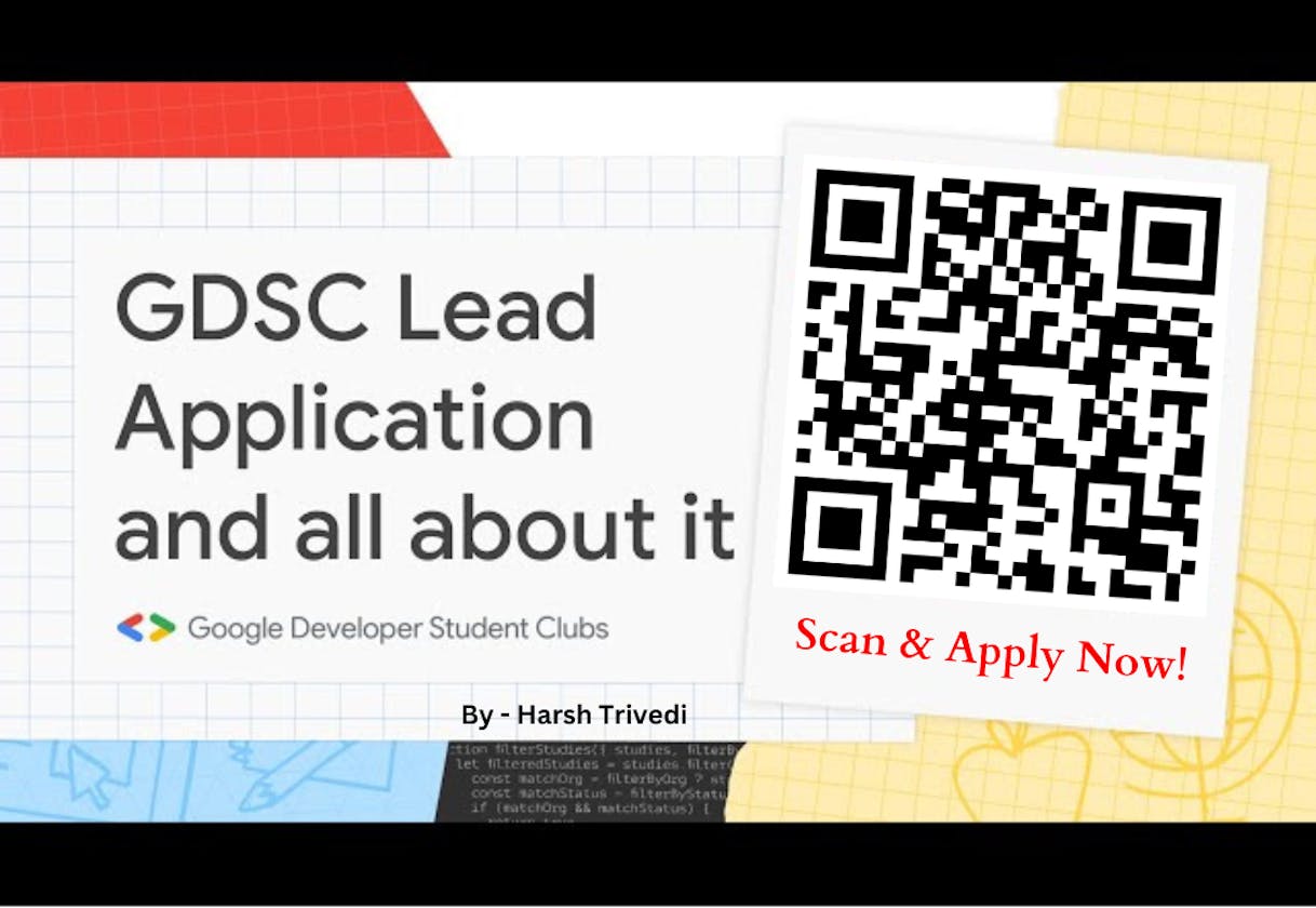 Apply Now: Application for  GDSC Leads 2024 are Out!