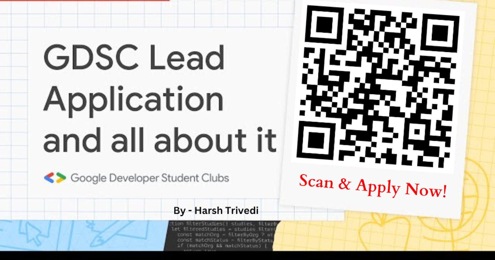 Apply Now: Application for  GDSC Leads 2024 are Out!