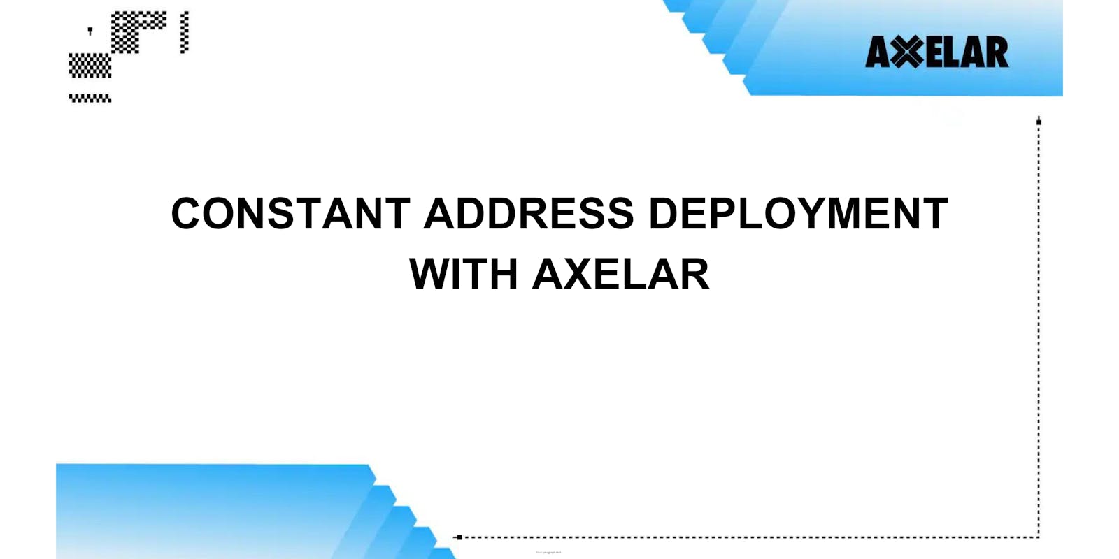 How to Deploy an Application With the Same Address Cross-Chain