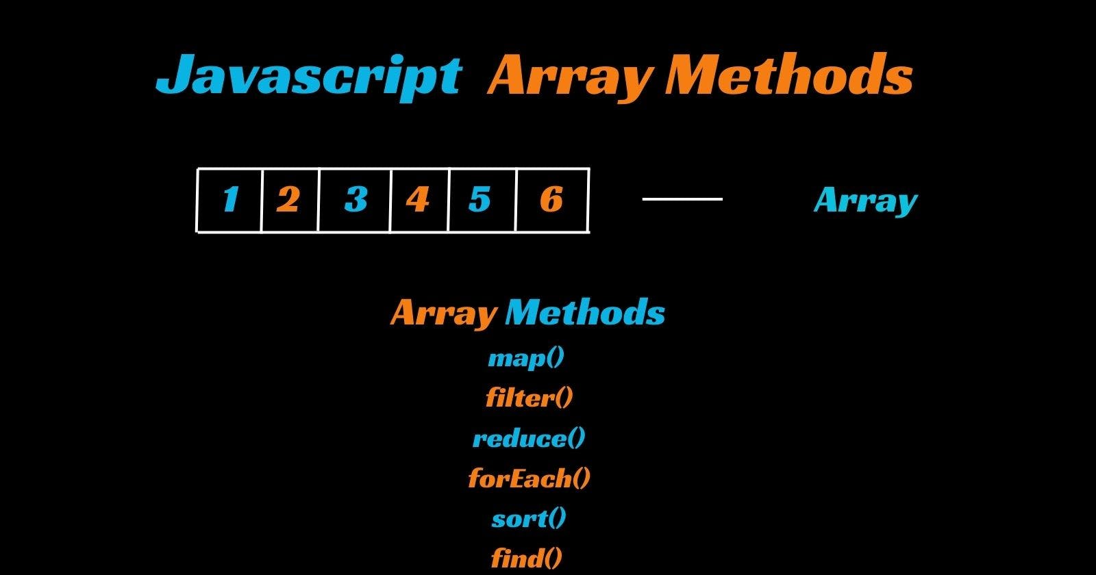 Array Methods In JavaScript