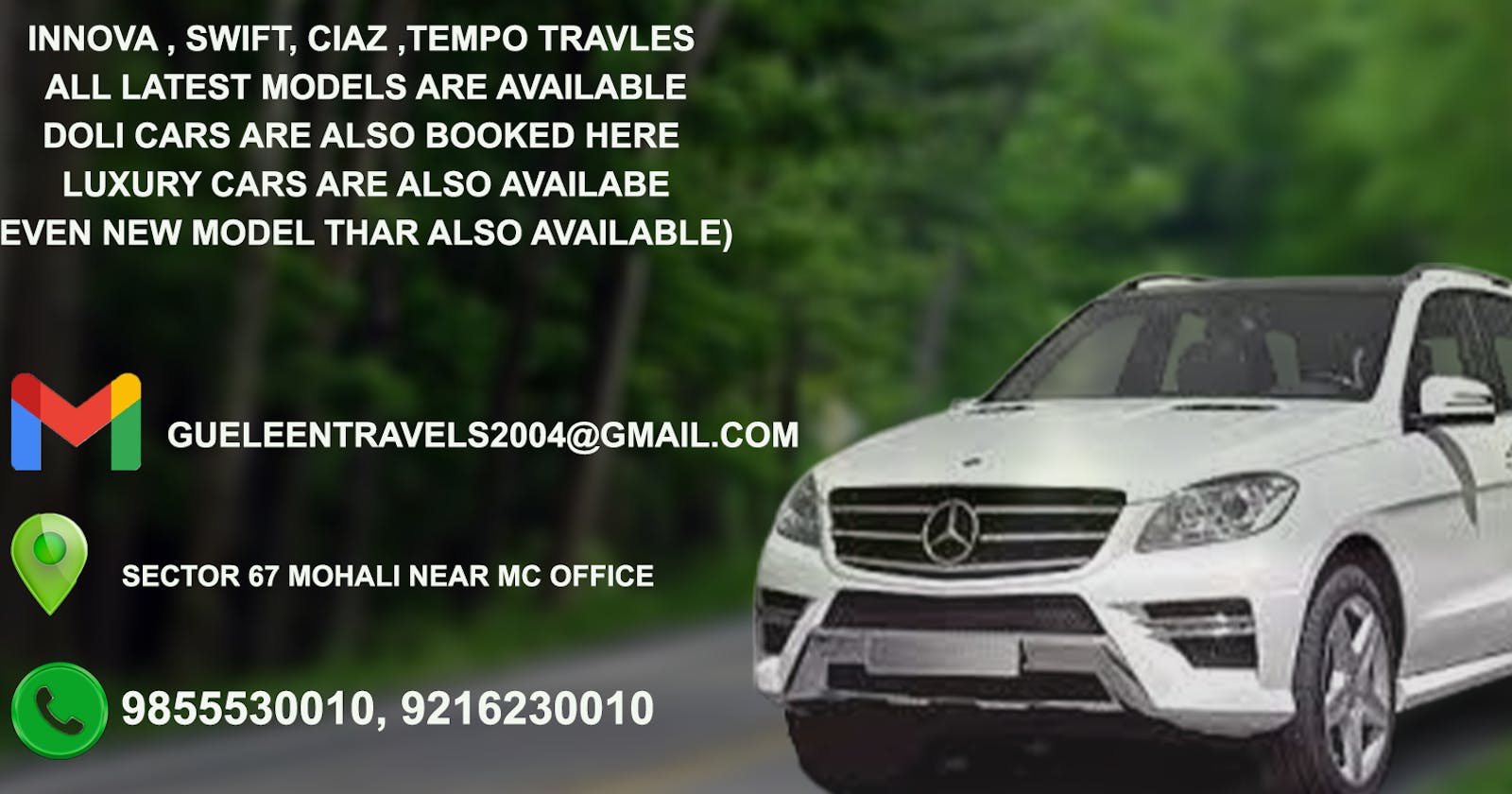 Affordable Taxi in Sector-67 Mohali, Punjab