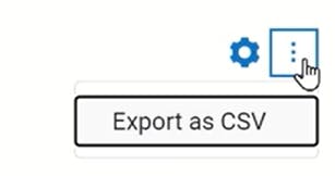 Export as CSV