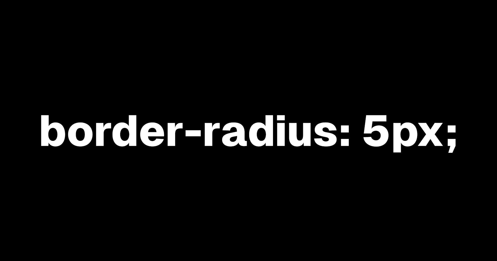 HTML Table with Border Radius
