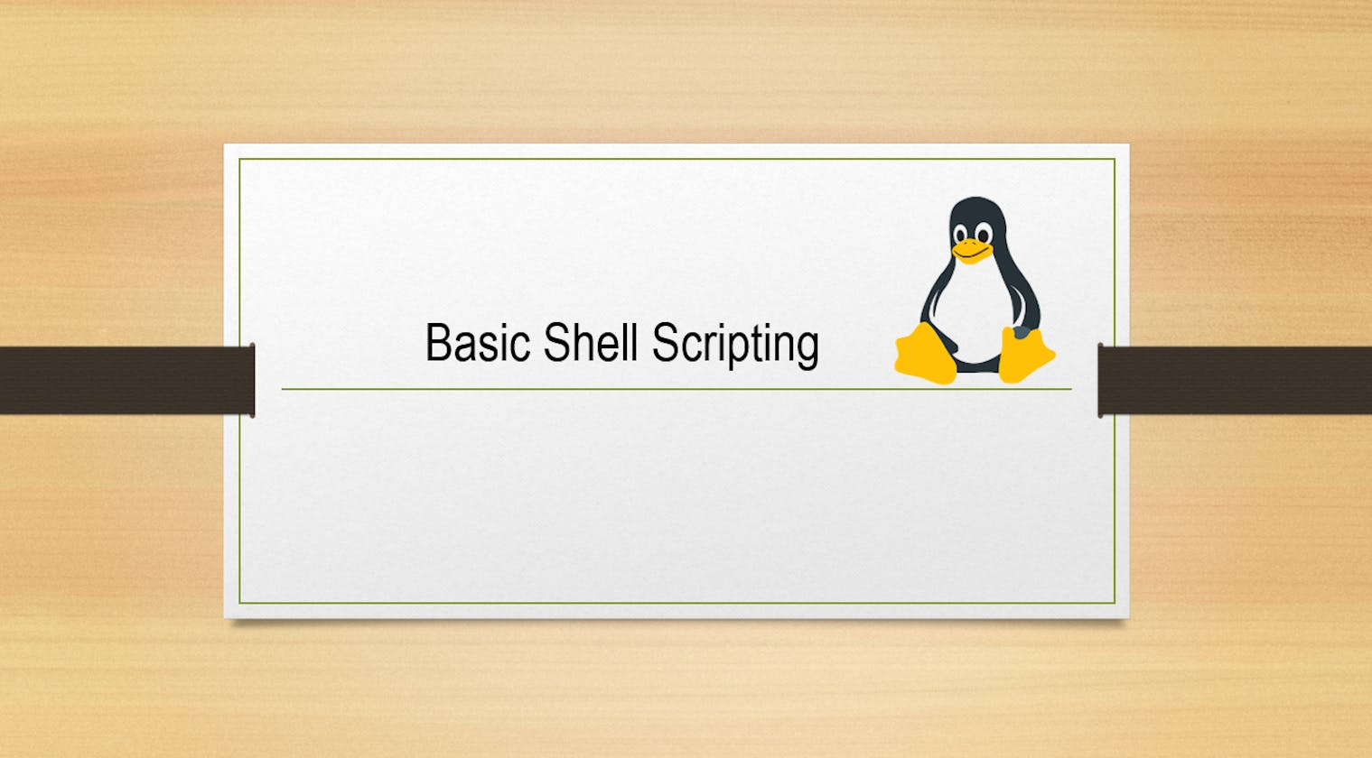 Basic Shell Scripting