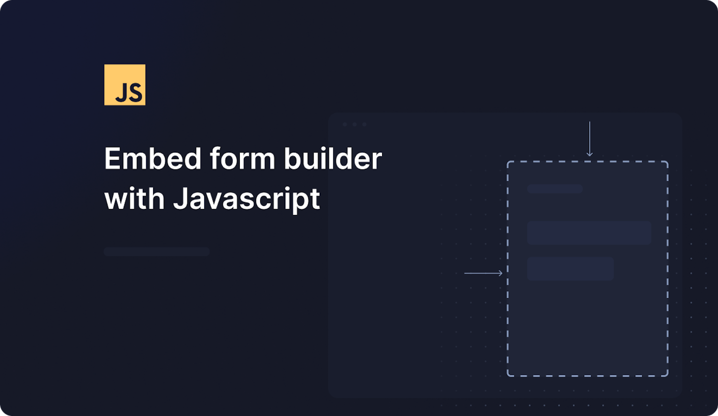 Embed a form builder with Javascript