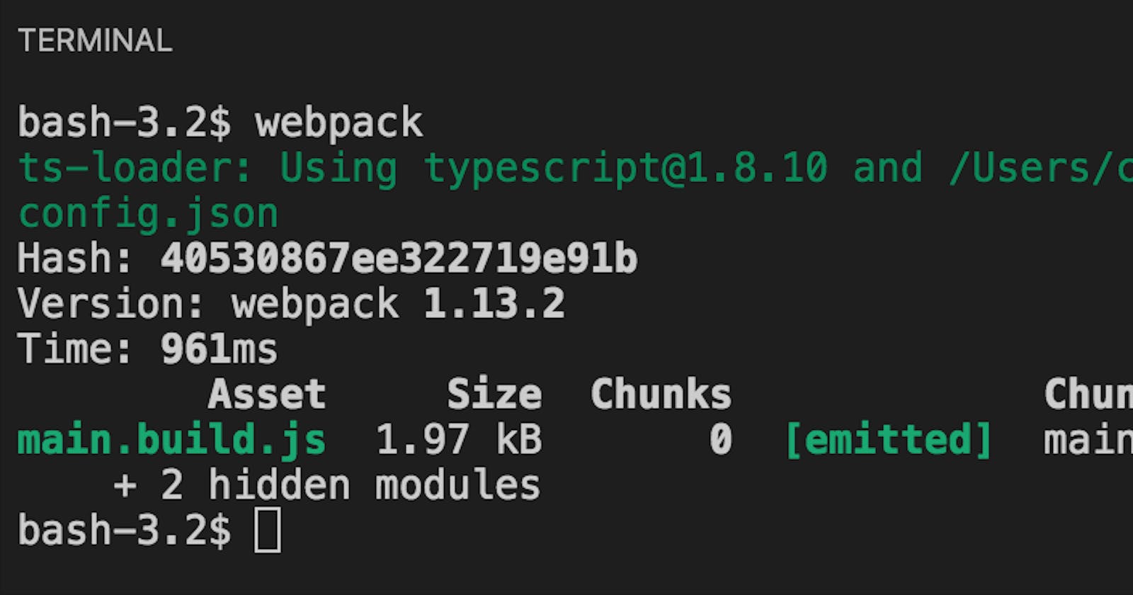 Bundling TypeScript with Webpack