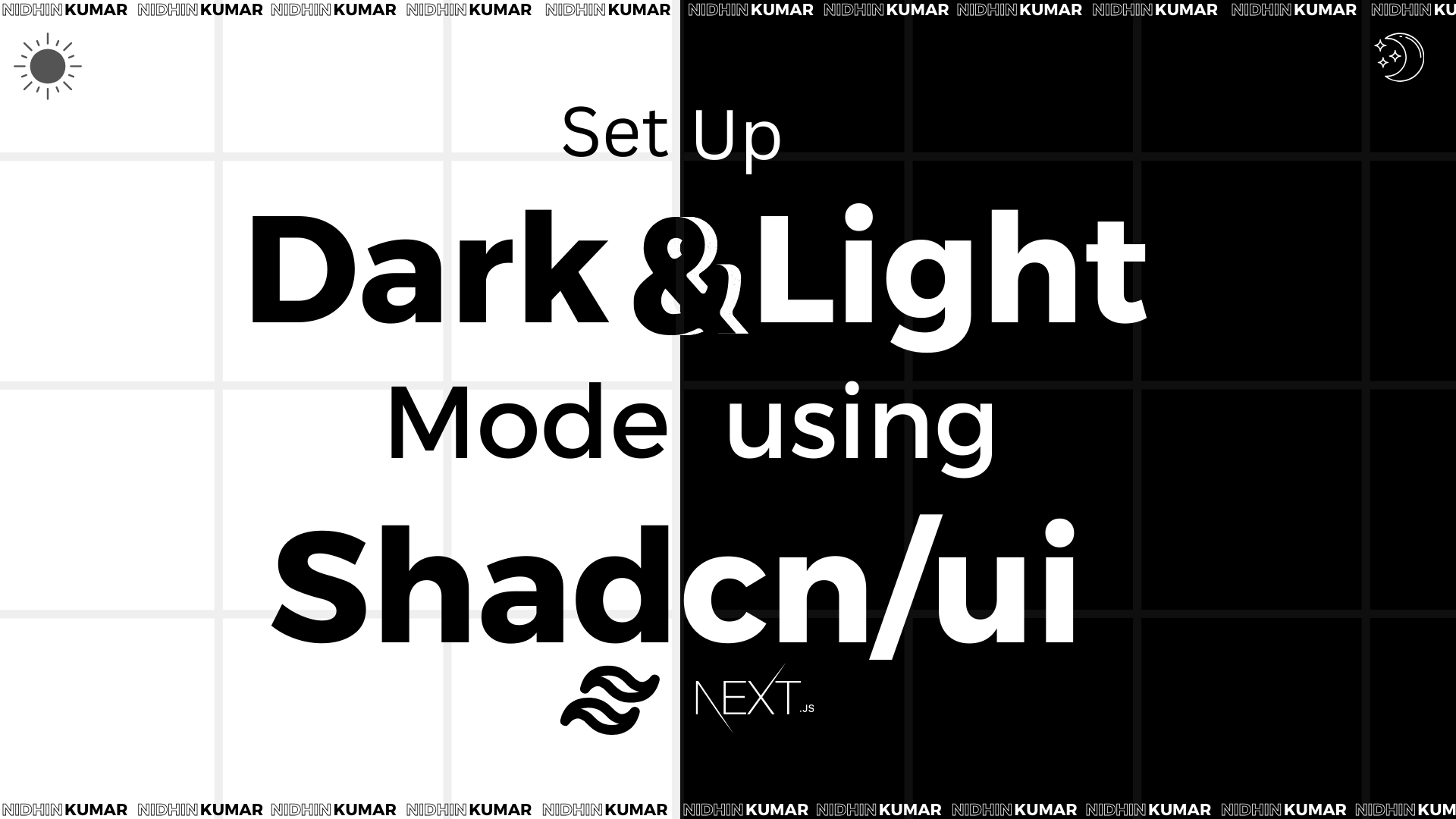 Light and Dark theme switch using Shadcn