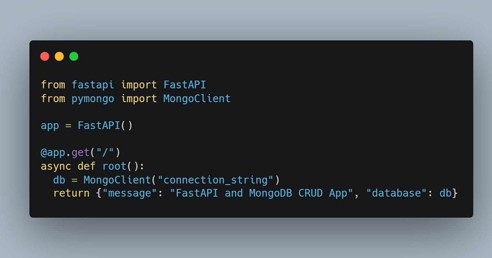 FastAPI and MongoDB: Best of the two worlds