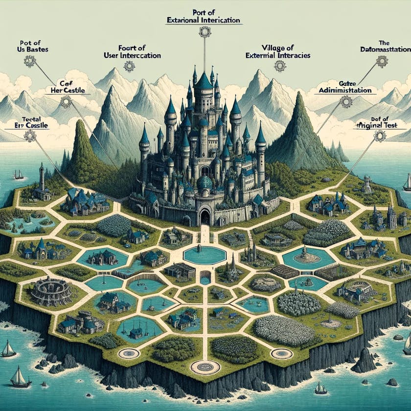 The Island of Hexagonia: A Tale of Hexagonal Architecture