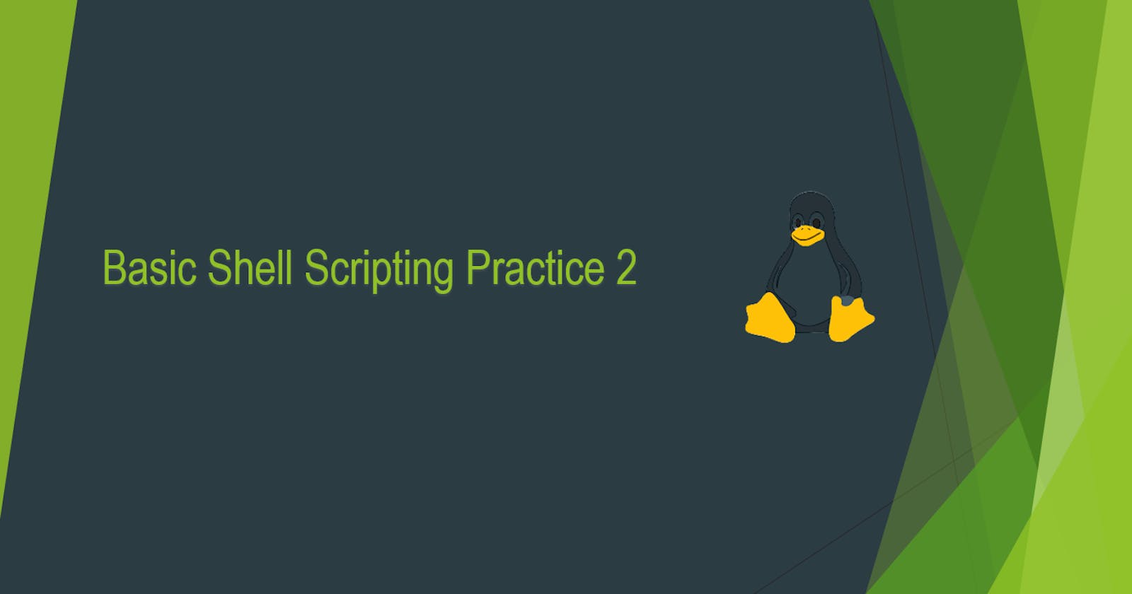 Basic Shell Scripting - 3