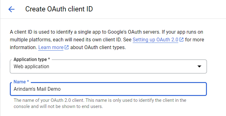 OAuth 客戶端 ID