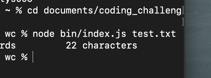 Building your own wc tool in Node.js