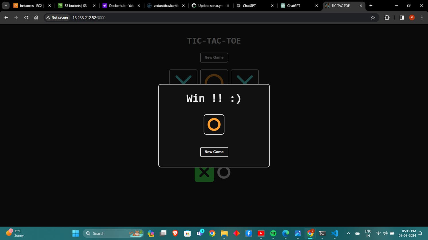 Streamlining TIC TAC TOE Deployment with GitHub Actions: A Comprehensive Guide