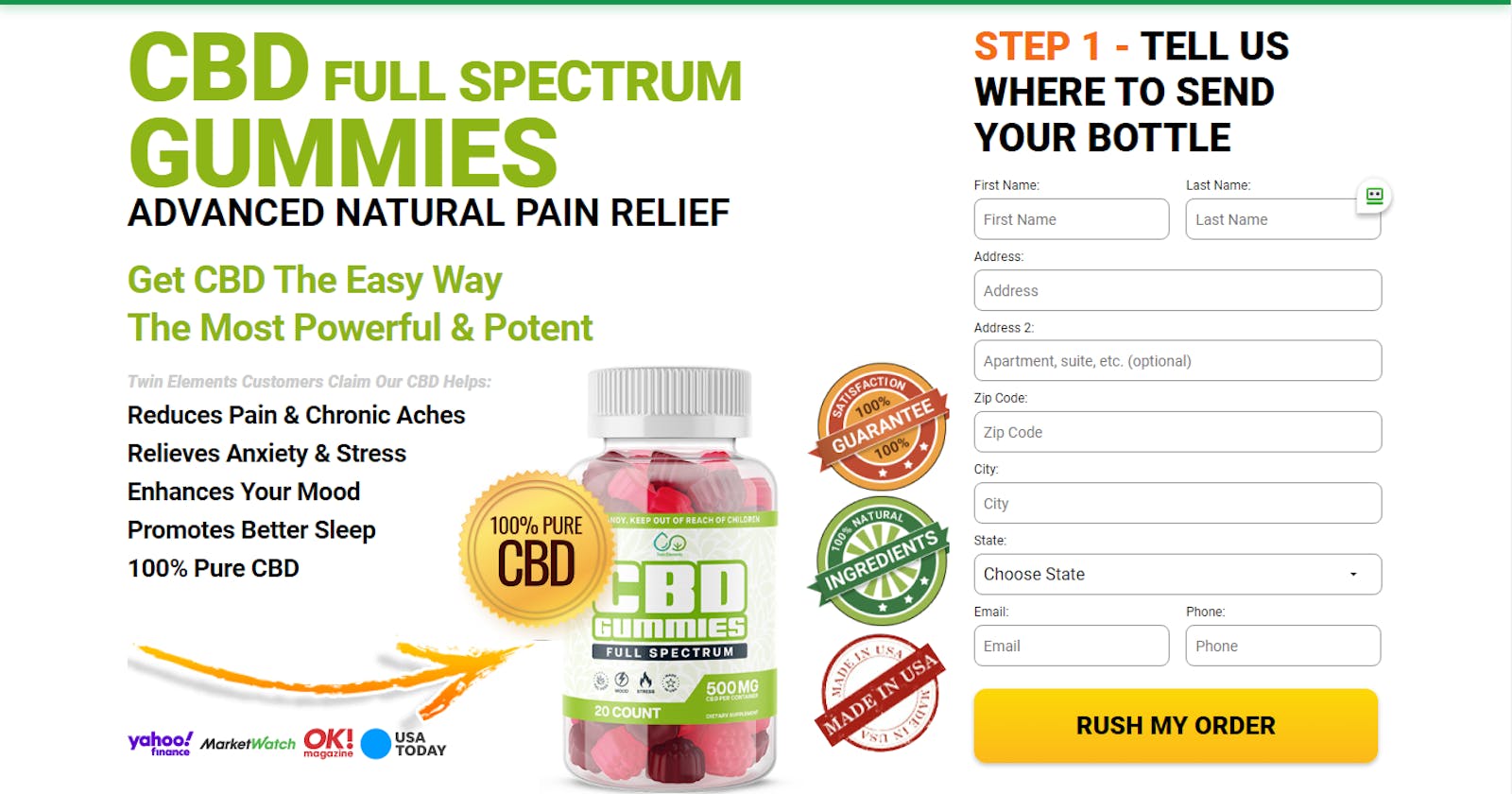 Twin Elements CBD Gummies (100% Satisfaction Guarantee) Is it Safe to Use! Shop Now